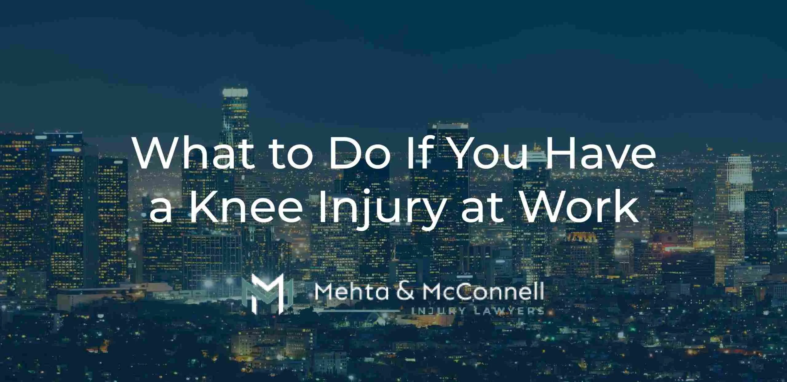 knee injury at work